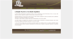 Desktop Screenshot of clientsmysteres.fr